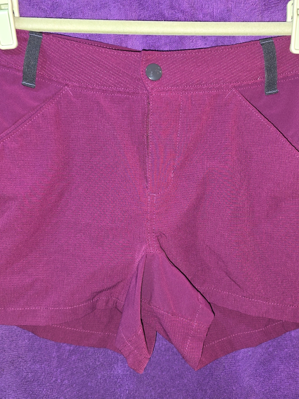 Under Armour High-Waist Shorts in Magenta